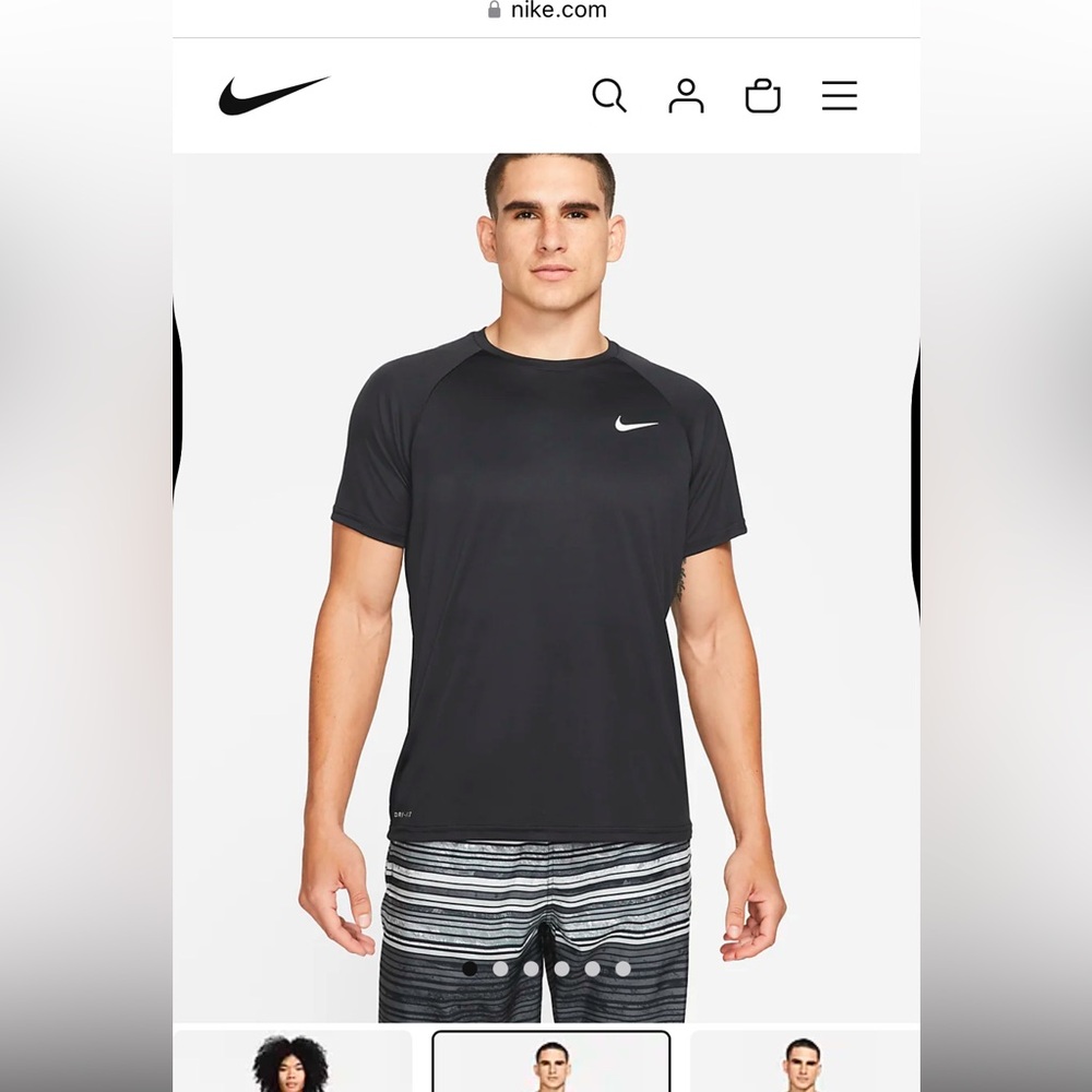 Men’s Nike short-sleeve hydro guard swim shirt